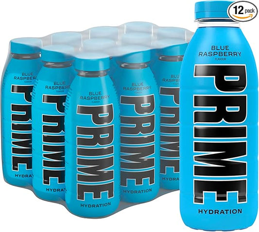PRIME Isotonic Drink Flavor BLUE RASPBERRY – Box 12 Bottles 500 ml