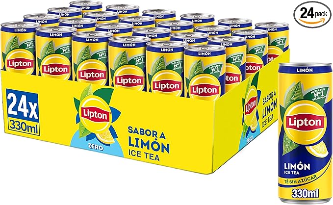 Lipton Tea Lemon Sleek 330ml Box of 24 Units.