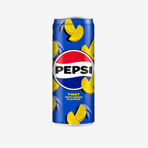 Pepsi Twist Lemon Flavor Sleek 330 ml Import | Wholesale Distribution New Pepsi Twist Lemon Flavor Sleek 330 ml Imported