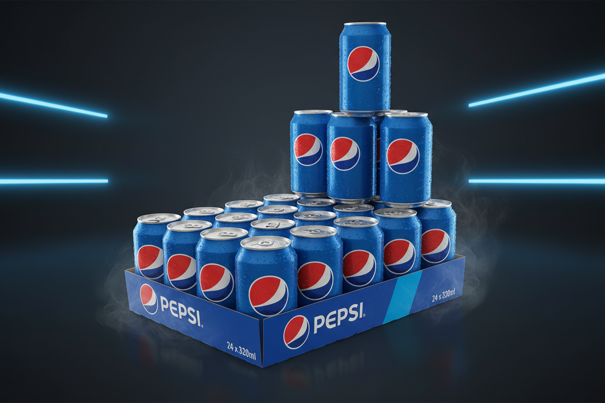 Pepsi Regular Soda in Can | 320 ml 24x
